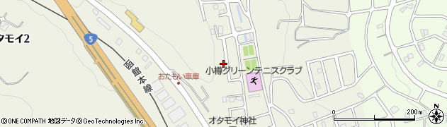 北海道小樽市オタモイ1丁目10-29周辺の地図