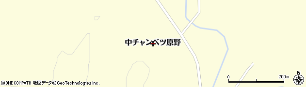 北海道標茶町（川上郡）中チャンベツ原野周辺の地図