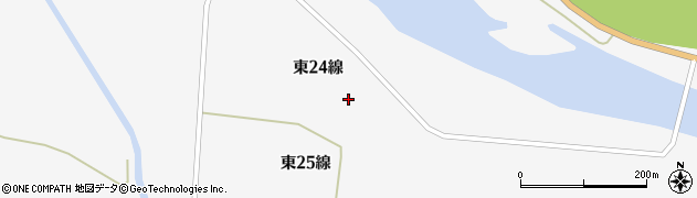 北海道富良野市山部（東２４線）周辺の地図