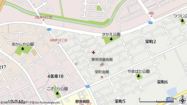 〒068-0821 北海道岩見沢市栄町の地図