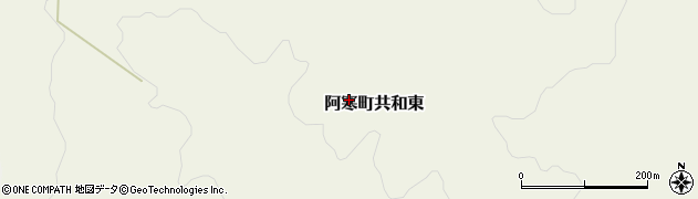 北海道釧路市阿寒町共和東周辺の地図