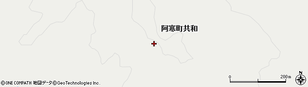 北海道釧路市阿寒町共和周辺の地図