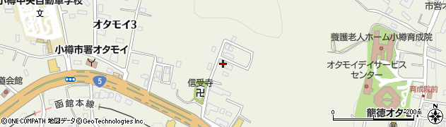 北海道小樽市オタモイ1丁目7-8周辺の地図