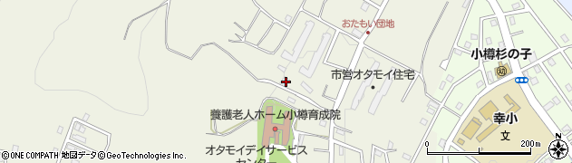 北海道小樽市オタモイ1丁目27-8周辺の地図
