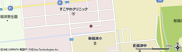 北海道新篠津村（石狩郡）南ケ丘周辺の地図