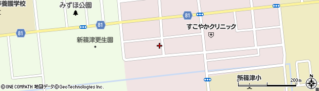 北海道新篠津村（石狩郡）萌出周辺の地図