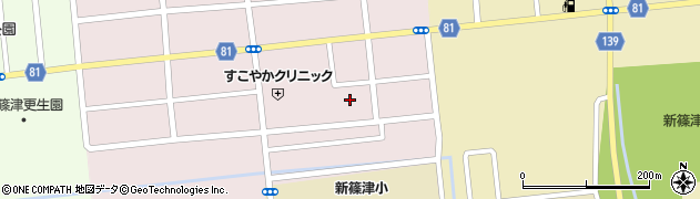 北海道新篠津村（石狩郡）第４６線周辺の地図