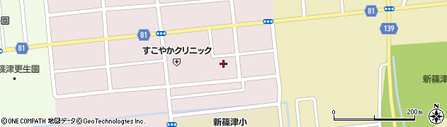 新篠津村役場　自治センター周辺の地図