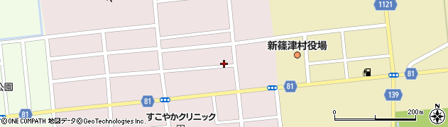 北海道新篠津村（石狩郡）いなほ周辺の地図