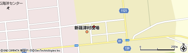 新篠津村農協周辺の地図