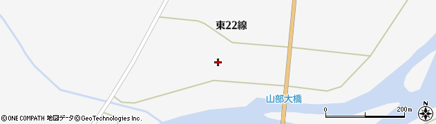 北海道富良野市山部（東２２線）周辺の地図