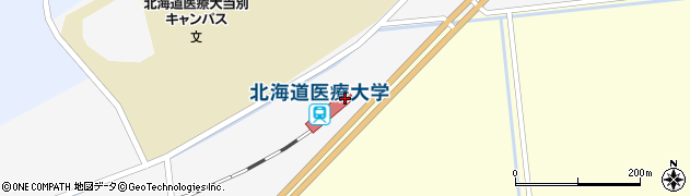 北海道医療大学駅周辺の地図