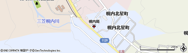 三笠幌内郵便局周辺の地図