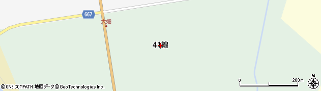北海道釧路市阿寒町中徹別（４１線）周辺の地図