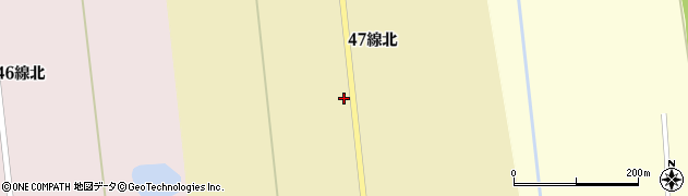 北海道石狩郡新篠津村第４７線北21周辺の地図