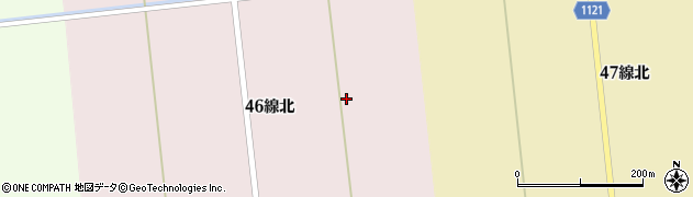 北海道新篠津村（石狩郡）上達布周辺の地図
