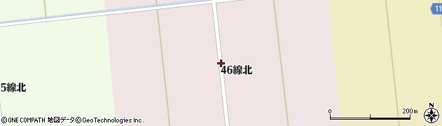 北海道新篠津村（石狩郡）第４６線（北）周辺の地図