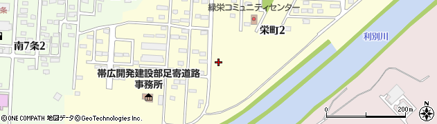 北海道足寄町（足寄郡）栄町周辺の地図