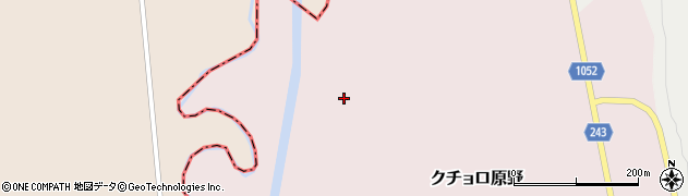 北海道標茶町（川上郡）クチョロ原野（北２０線東）周辺の地図