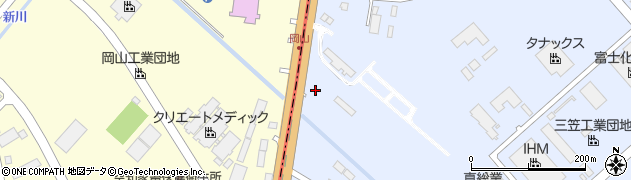 北海道三笠市岡山177周辺の地図