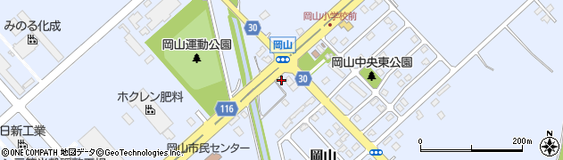北海道三笠市岡山85周辺の地図