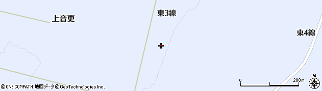 北海道河東郡上士幌町上音更東３線周辺の地図