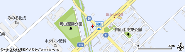 北海道三笠市岡山262周辺の地図