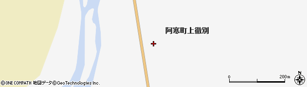 北海道釧路市阿寒町上徹別周辺の地図