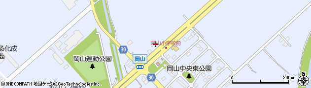 北海道三笠市岡山283周辺の地図