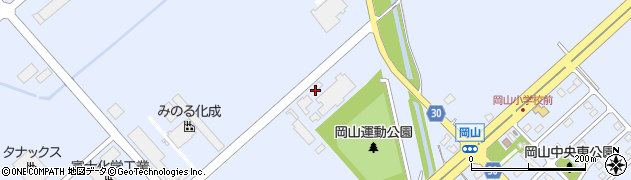 北海道三笠市岡山207周辺の地図