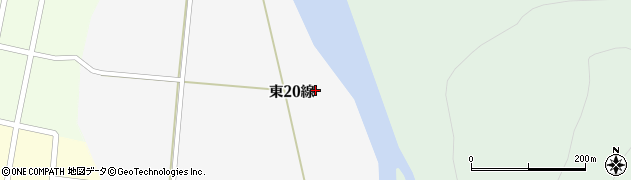 北海道富良野市山部（東２０線）周辺の地図