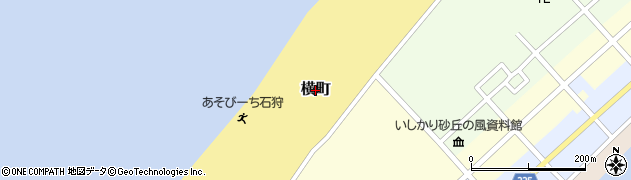 北海道石狩市横町周辺の地図