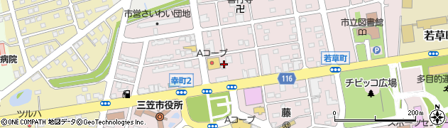 いわみざわ農協三笠支所Ａコープ　三笠店周辺の地図