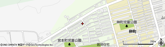 北海道三笠市宮本町周辺の地図
