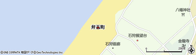 北海道石狩市弁天町周辺の地図
