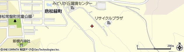 北海道三笠市唐松緑町周辺の地図