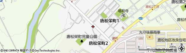 北海道三笠市唐松栄町周辺の地図