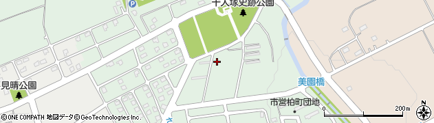 北海道三笠市柏町周辺の地図
