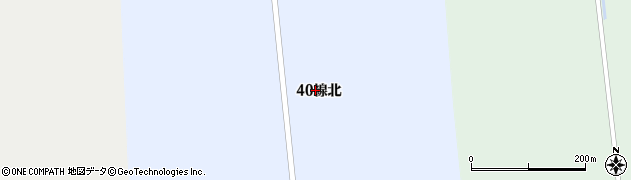 北海道新篠津村（石狩郡）第４０線（北）周辺の地図