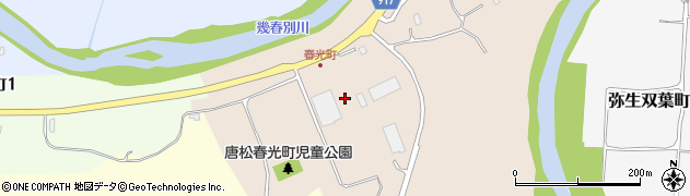 北海道三笠市唐松春光町407周辺の地図