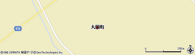 北海道岩見沢市大願町周辺の地図