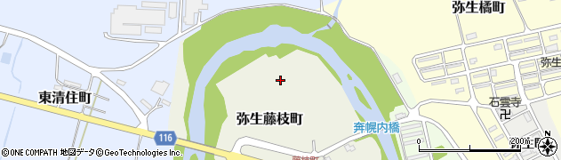 北海道三笠市弥生藤枝町周辺の地図