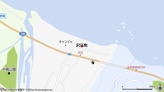 〒046-0131 北海道古平郡古平町沢江町の地図