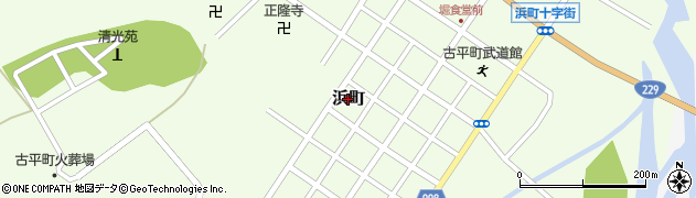 北海道古平町（古平郡）浜町周辺の地図