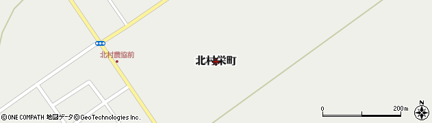 北海道岩見沢市北村栄町周辺の地図