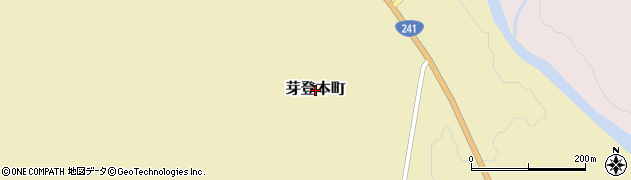 北海道足寄町（足寄郡）芽登本町周辺の地図