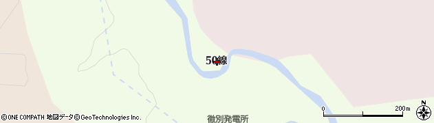 北海道釧路市阿寒町飽別５０線周辺の地図