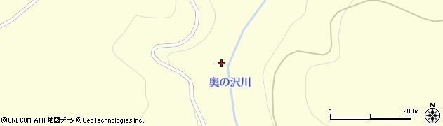 奥ノ沢周辺の地図