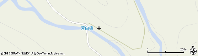 芳白橋周辺の地図