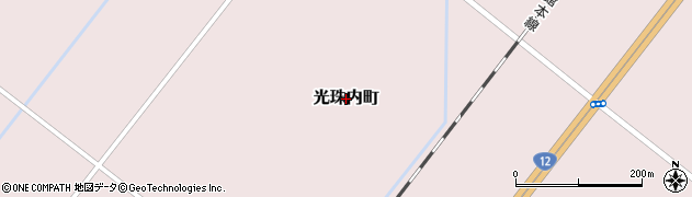 北海道美唄市光珠内町周辺の地図